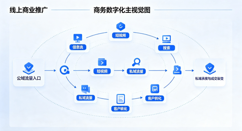 丰都县线上商业推广怎么做？全域流量闭环搭建与低成本转化实战指南